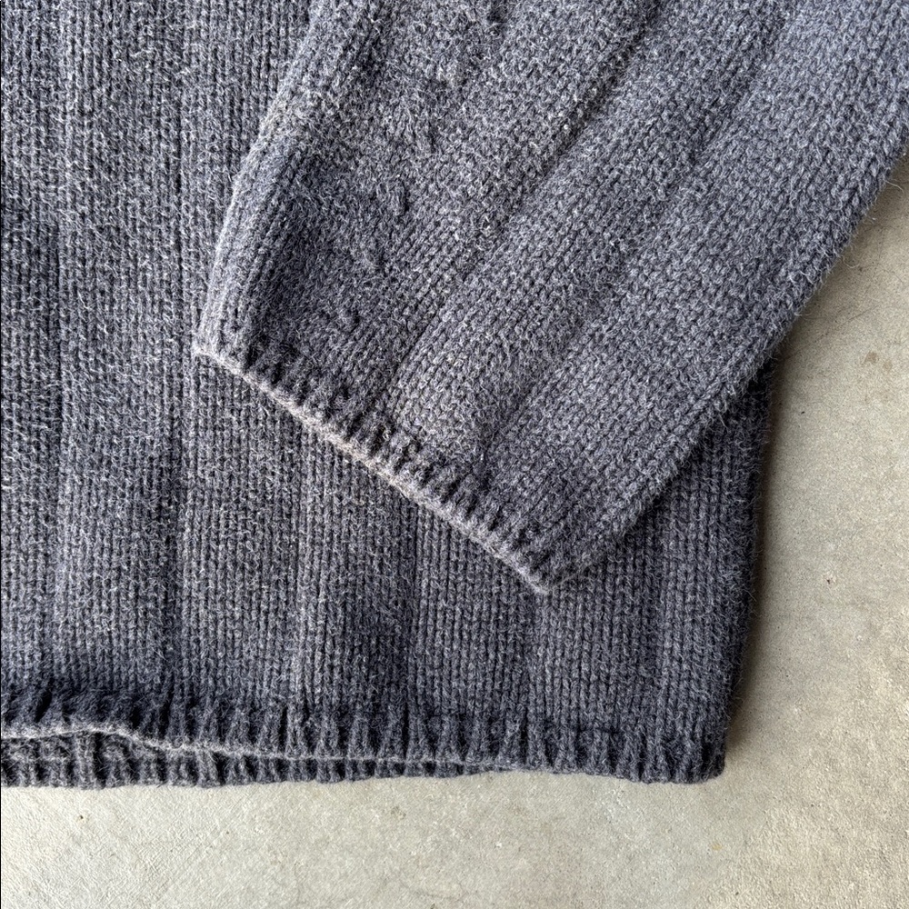 Vintage Polo Jeans Ralph Lauren Quarter Zip Sweater XXL Ribbed Cotton 90s Y2K - Picture 4 of 8